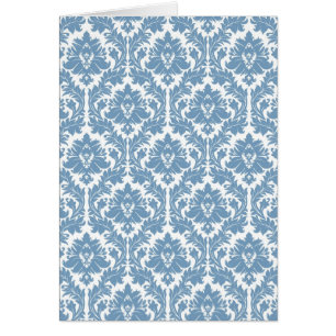 Dusk Blue Damask pattern