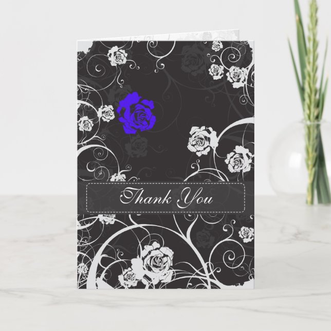 Dusk Blue Thank You Card (Front)