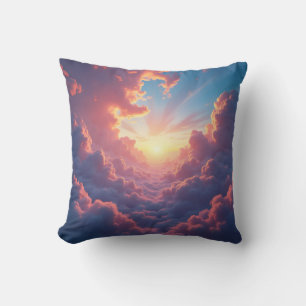 Dusk Breaks Through – Dramatic Dusk Landscape Cushion