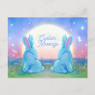 Dusk Bunnies Customizable Invitation Postcard