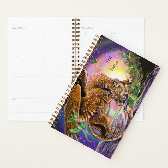 Dusk Hunter Flying Cat Planner (Display)