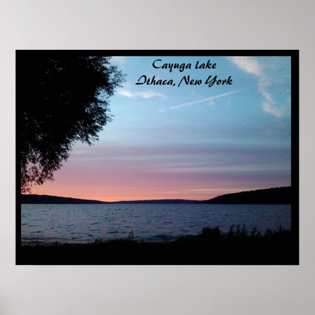 DUSK ON CAYUGA LAKE POSTER (Front)