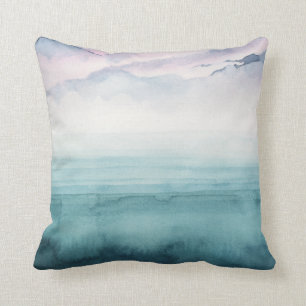 Dusk on the Bay - Watercolor Cushion