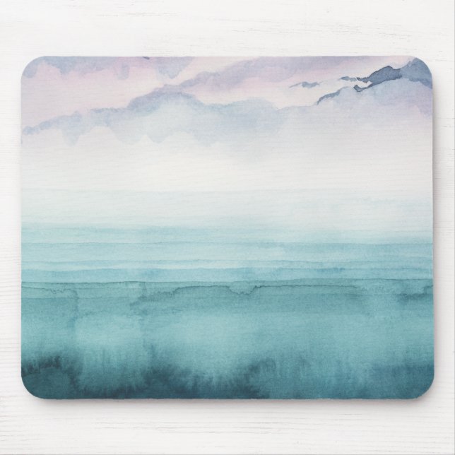Dusk on the Bay - Watercolor Mouse Mat (Front)