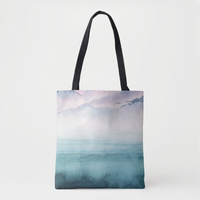 Dusk on the Bay - Watercolor Tote Bag (Front)
