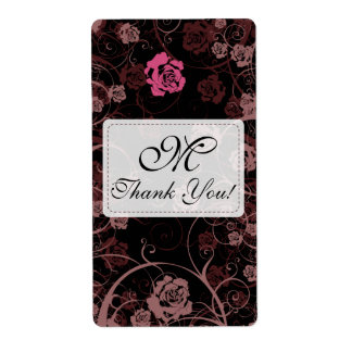 Dusk Romance Monogram Thank You Shipping L. Light