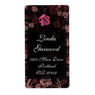 Dusk Romance Shipping Label v5 Vertical