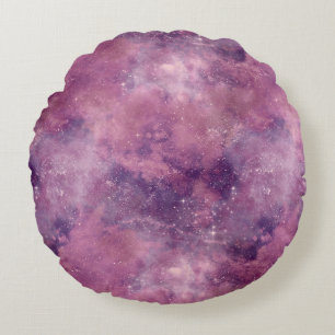 Dusk Rose Galaxy Series Design 1 Round Cushion