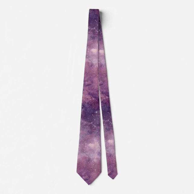 Dusk Rose Galaxy Series Design 1  Tie (Front)
