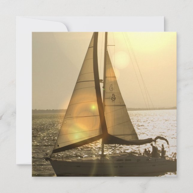 Dusk Sailing  Invitations (Front)