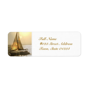 Dusk Sailing Mailing Labels