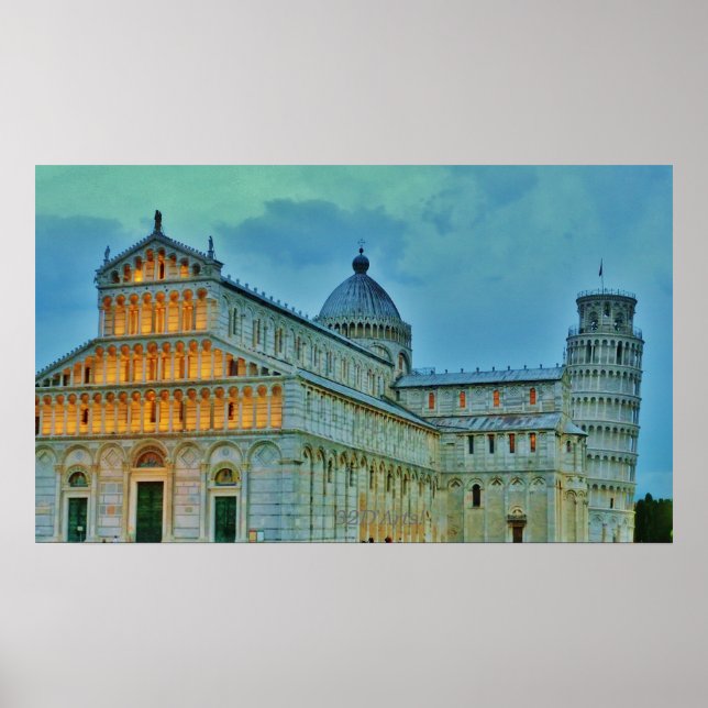 Dusk Settles upon the Piazza dei Miracoli, Poster (Front)