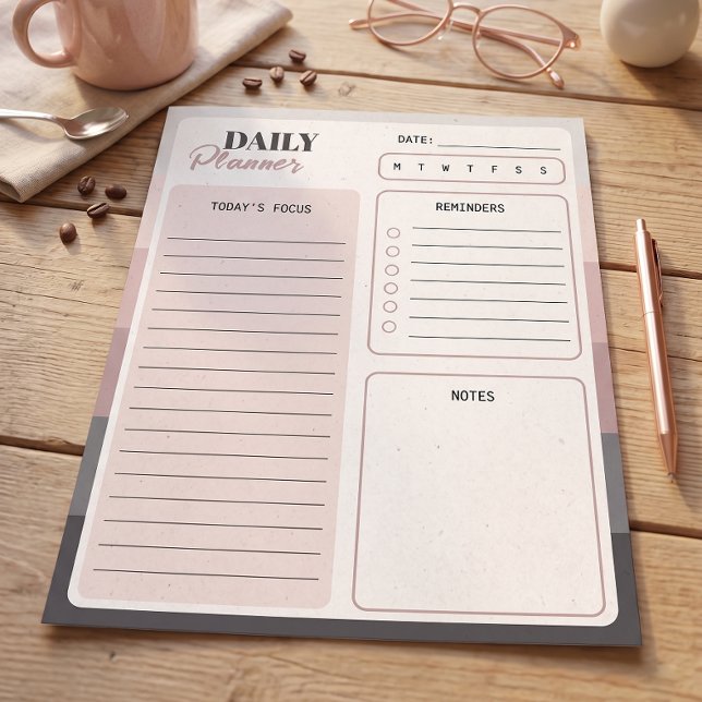 Dusk Stripes Daily Planner Notepad (Creator Uploaded)