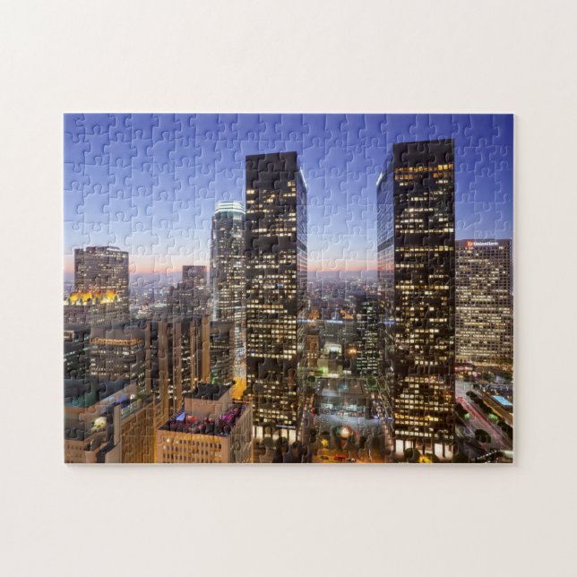 Dusk View Los Angeles Jigsaw Puzzle (Horizontal)