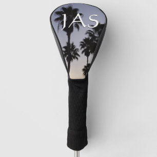 Dusk with Palm Trees Tropical Scene Golf Head Cover