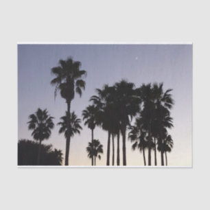 Dusk with Palm Trees Tropical Scene Tissue Paper