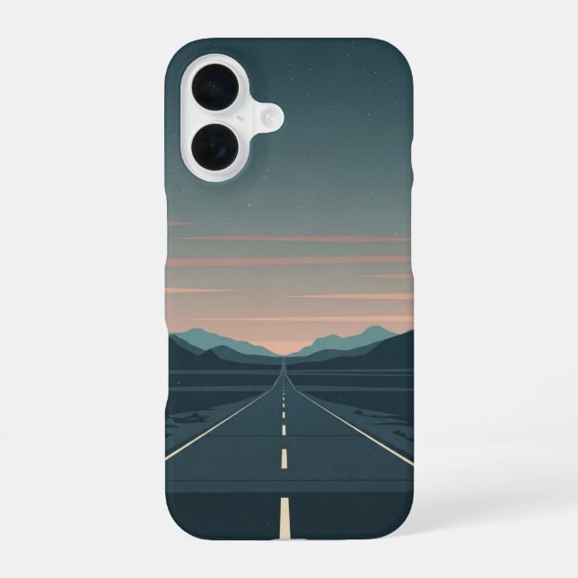 Duskbound Road iPhone 16 Case (Back)