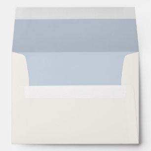 Dusky blue & Warm Ivory Wedding Envelope 