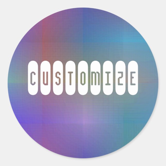 Dusky Colour I - Template Classic Round Sticker (Front)