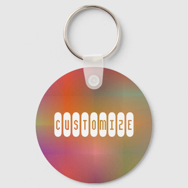Dusky Colour IV - Template Key Ring (Front)