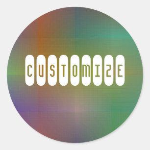 Dusky Colour VI - Template Classic Round Sticker