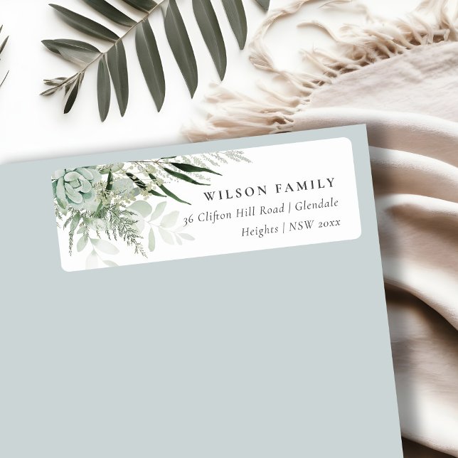 Dusky Green Leafy Fern Succulent Foliage Address (Creator Uploaded)