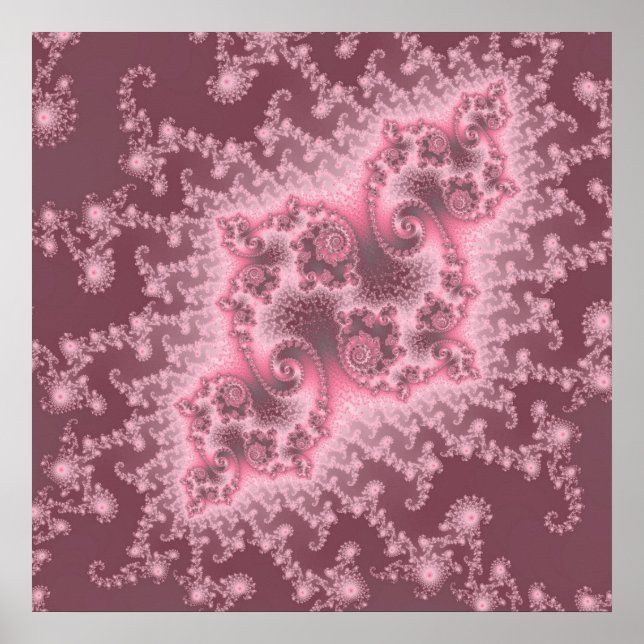 Dusky Pink Jellyfish Poster (Front)