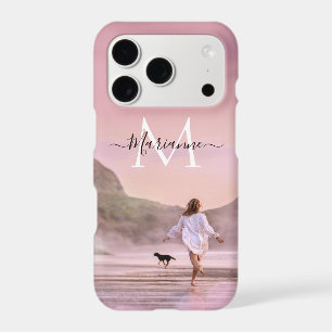 Dusky Pink Monogram Beach Photography