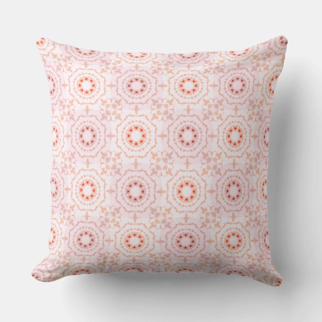 Dusky Pink Pastels Spring Red Dopamine Decor Art Cushion (Front)