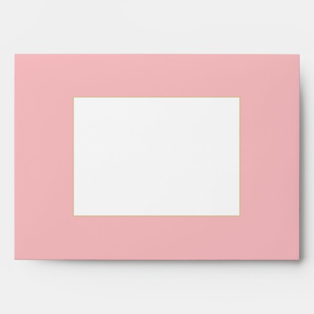 Dusky Pink/Peach Envelope with Floral lining (Front)