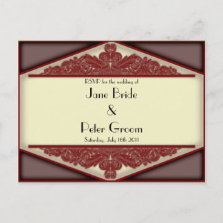 Dusky Pink Vintage, RSVP card