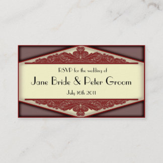 Dusky Pink Vintage, RSVP mini cards