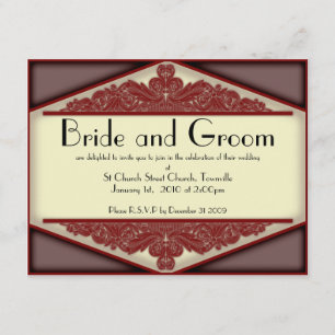 Dusky Pink Vintage, wedding invite