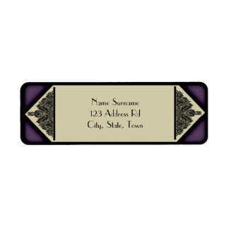Dusky Purple Vintage, return address label