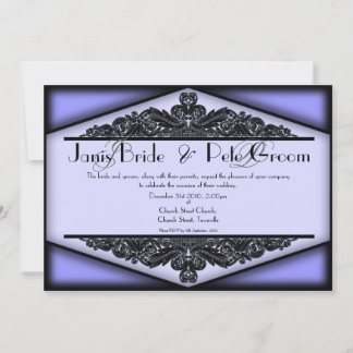 Dusky Vintage Customisable - monogrammed, wedding  Invitation