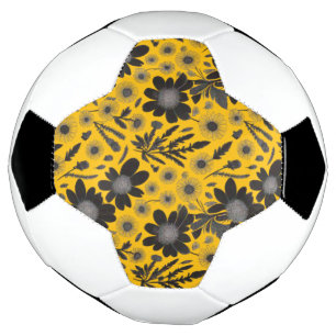 Dusky Wildflower Garden – Vintage Floral Pattern Football