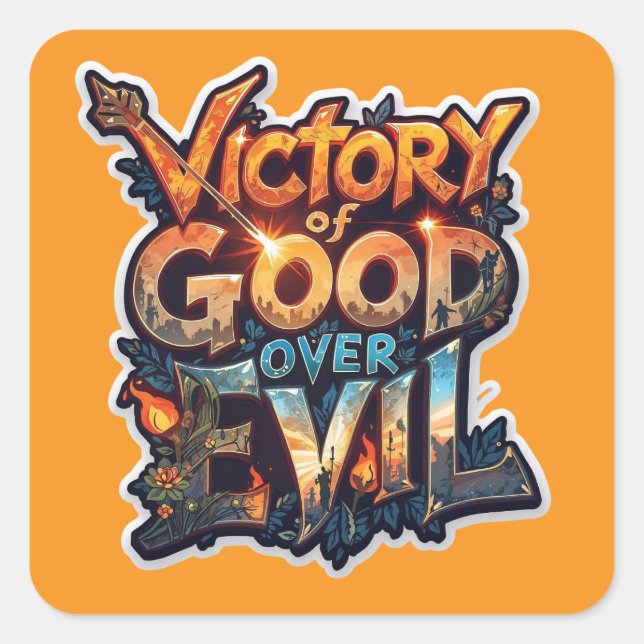 Dussehra 2025 Symbol of Triumph – Cutout Sticker  (Front)