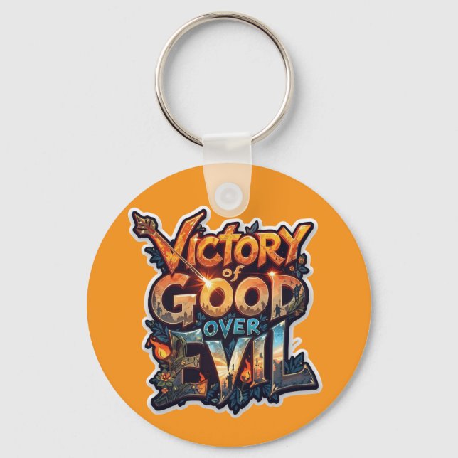 Dussehra 2025 Symbol of Triumph – Cutout Sticker  Key Ring (Front)