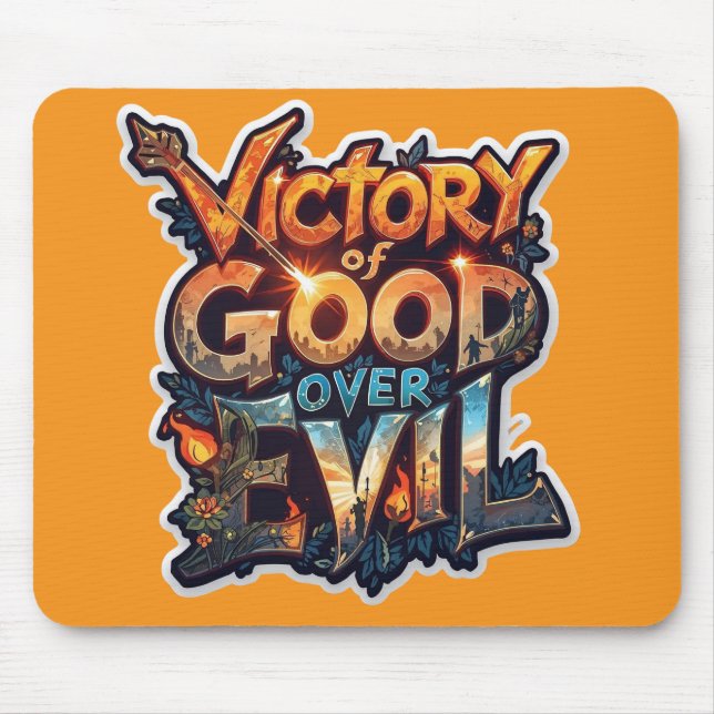 Dussehra 2025 Symbol of Triumph – Cutout Sticker  Mouse Mat (Front)