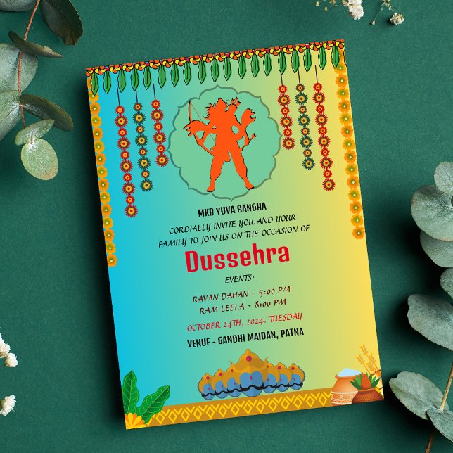 DUSSEHRA Ravan Dahan and Ram Leela Invitation (Creator Uploaded)