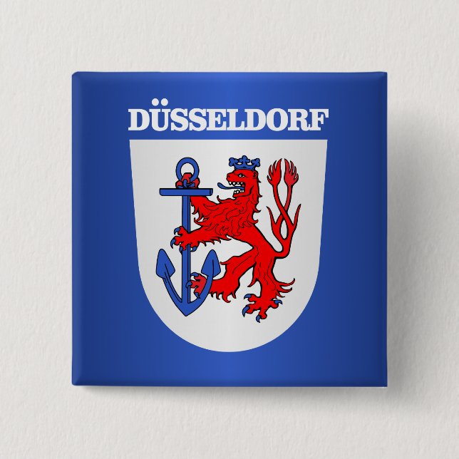 Dusseldorf 15 Cm Square Badge (Front)