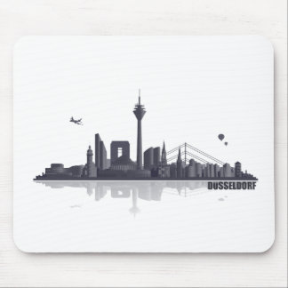 Düsseldorf City Skyline Mouse Mat