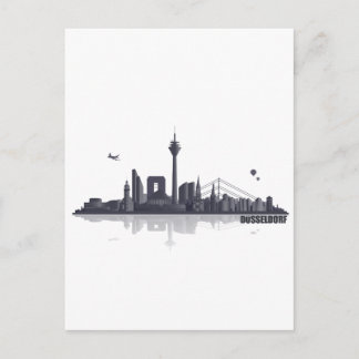 Düsseldorf City Skyline Postcard