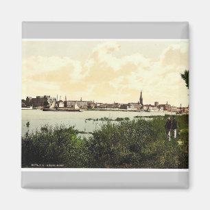 Dusseldorf from the Rhine, the Rhine, Germany clas Magnet