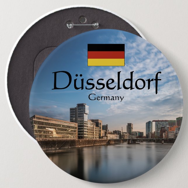 Dusseldorf Germany 6 Cm Round Badge (Front & Back)