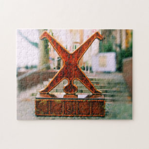 Dusseldorf, Germany Cartwheel Symbol Jigsaw Puzzle