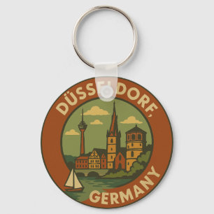 Düsseldorf Germany City Art Key Ring