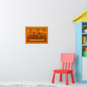 Düsseldorf Germany City Art Poster