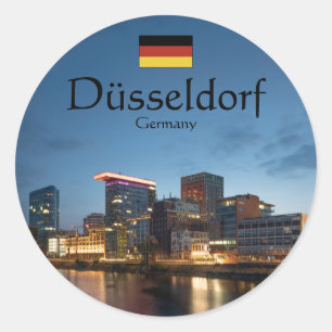 Dusseldorf Germany Classic Round Sticker