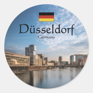 Dusseldorf Germany Classic Round Sticker